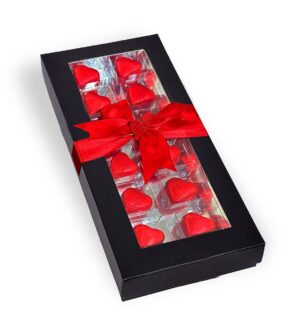 ChocChic Luxury Dubai Chocolate Bar 12 Heart Shaped Milk Chocolates Romantic Gift Box