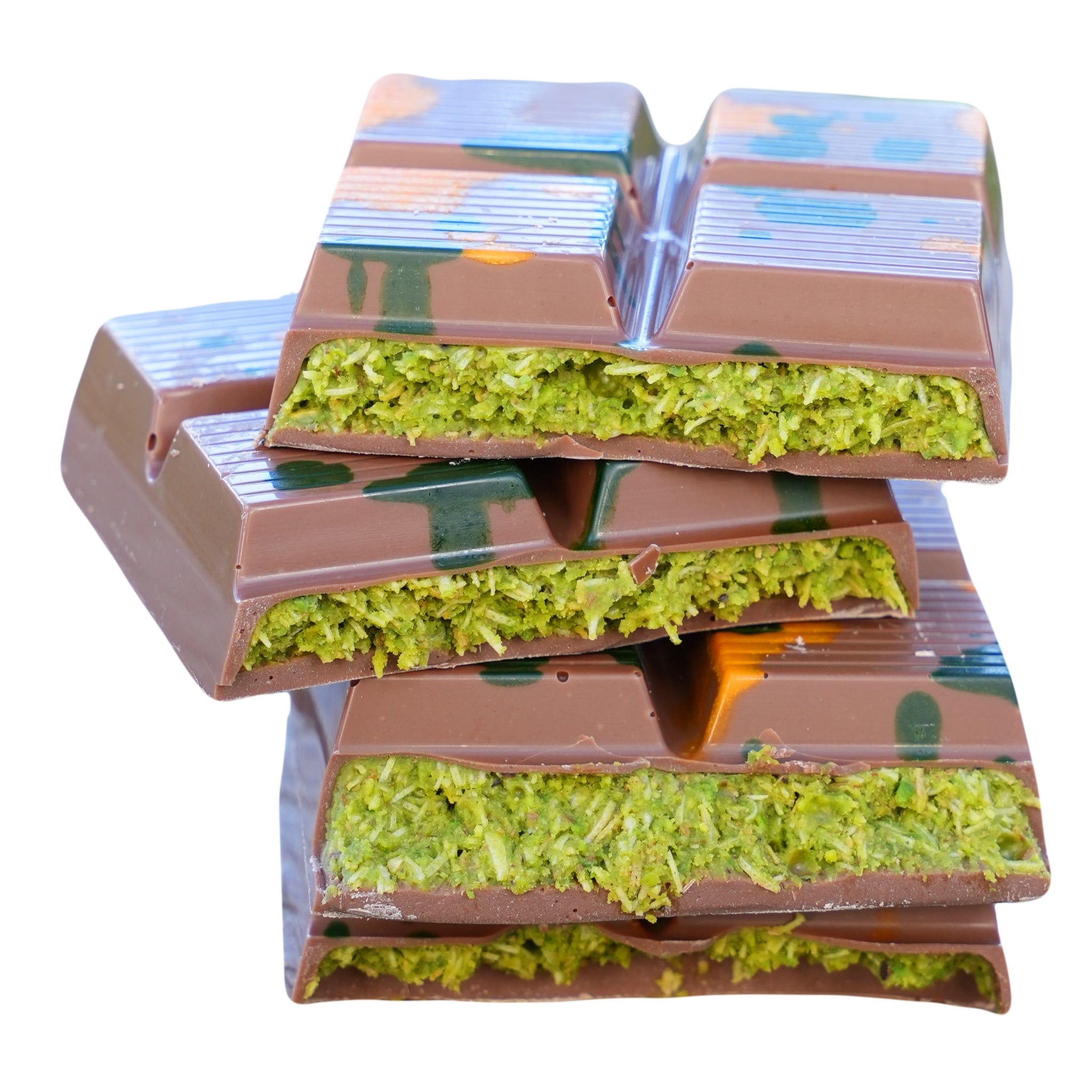 otanak Dubai Chocolate Bar Chocolate with Pistachio Cream & Roasted Kataifi 180g (6.35 oz) - Image 3
